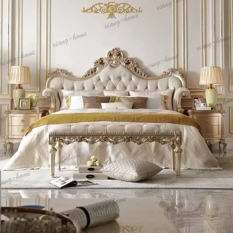 LJY Storage Drawers Double Bed Accessories Adults Bedding Luxury Bed Frames Headboards Bedroom Muebles Para Hogar Home Furniture