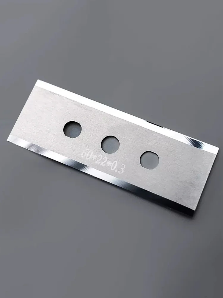 HSS 3-hole blade Plastic film paper cutting knife Security blade Machine cutting blade Waist hole blade  Razor knife
