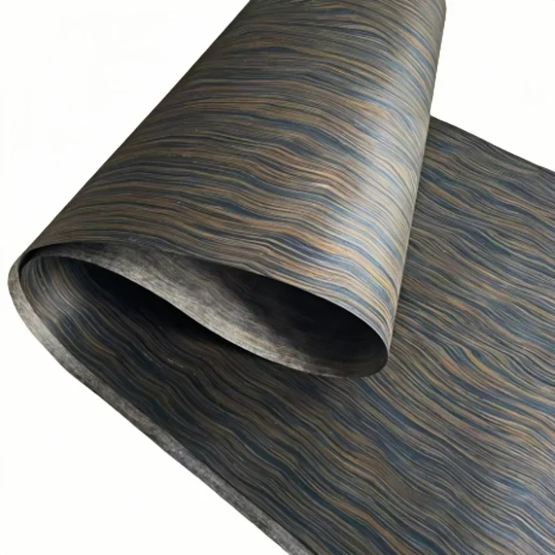 L:2.5Metersx58cm T:0.3mm Tree Root Pattern Ebony Wood Veneer DIY Carpentry Furniture Cabinet Wallpaper Renovate Wooden Craft
