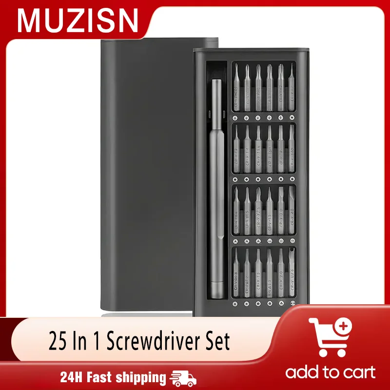 Magnetic Screwdriver Set 25 In 1 Kit Bits Precision Electronics Computer PC Phone Disassembly Multifunctional Maintenance Tool