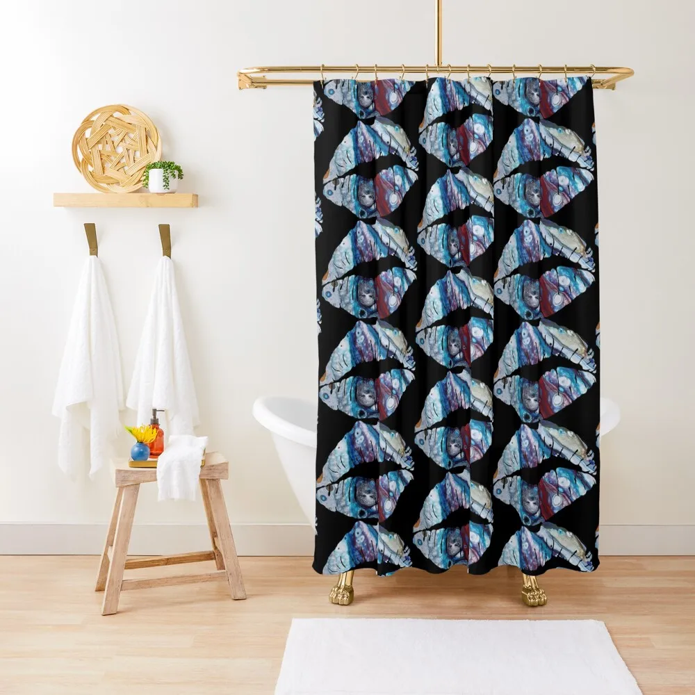 

Galaxy kiss Shower Curtain For Bathroom Washable Waterproof Fabric Shower Bathroom Accessorys Waterproof Fabric Bathroom Curtain