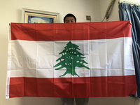 SKY FLAG free shipping 3*5FT Republic of Lebanon Lubnan flag Indoor Outdoor 90*150cm Hanging polyester flag