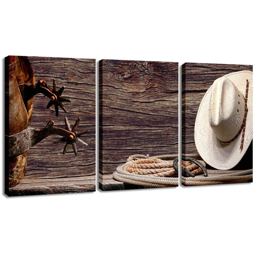 American cowboy hat and boot Western competitive 5D DIY Diamond Painting Full Diamond Embroidery Mosaic Set Art Home Decoration