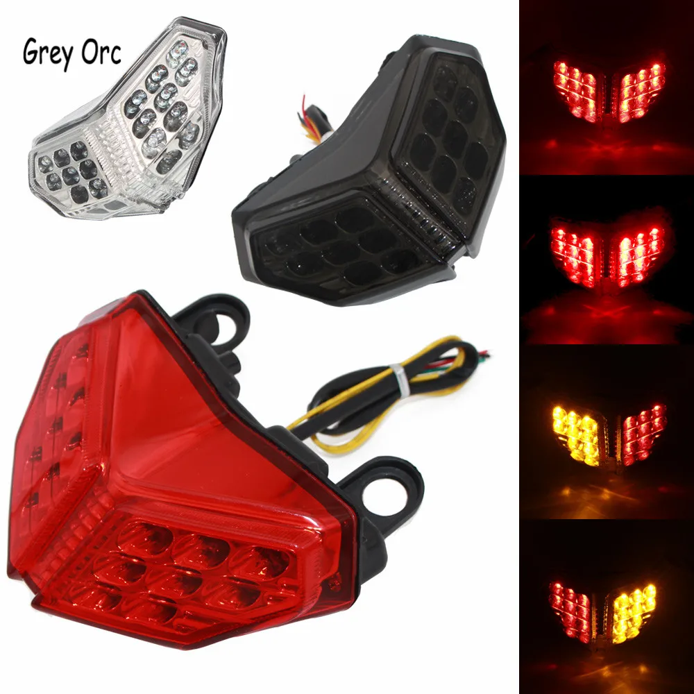 

For Ducati Superbike 848 2008-2014 Streetfighter 1098 1198 2007-2013 2011 2012 LED Taillight Turn Signals Lamp Tail Light