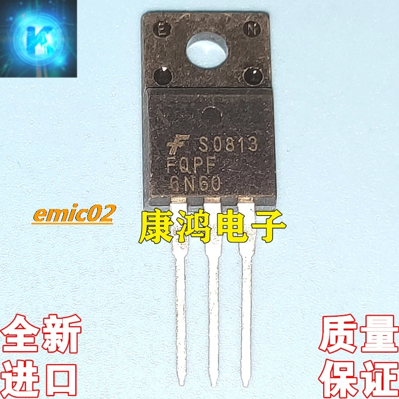 10pieces Original stock  6N60 HFS6N60U FQPF6N60C TO-220F MOS 6A/600V