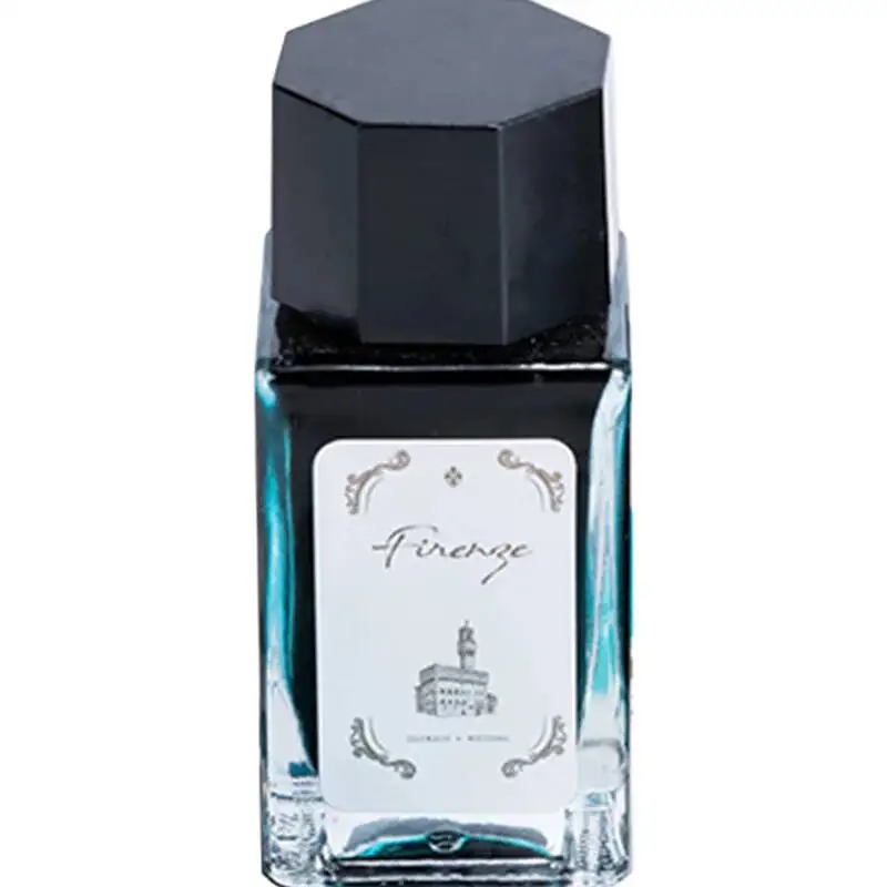 Ostrich Ink X Yunting Jointly Developed The First Bullet Of The City Series Sheen Color Ink Florence Emerald Cold Jade