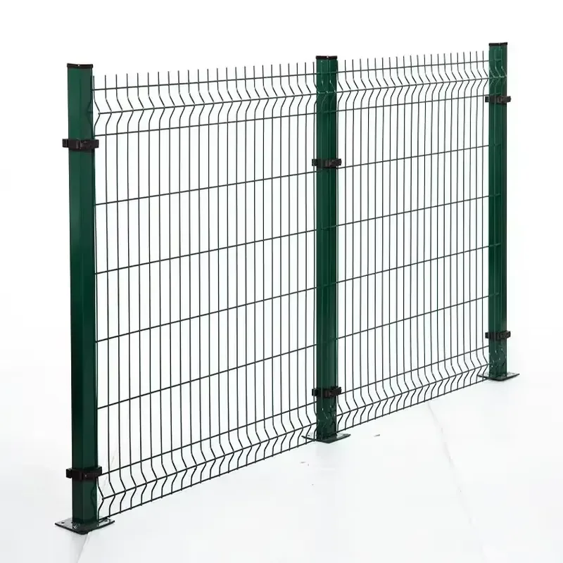 High Quality 3d Curved Bending Galvanized PVC Coated Outdoor Fence Panel with Triangular Bends for Garden Home House