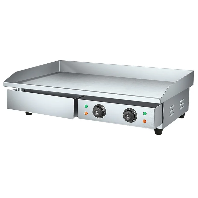 Máquina Comercial para Frituras Frías, Máquina para Asar Filetes, Máquina para Calamar Teppanyaki, Parrilla Eléctrica Teppanyaki, Sartén para Asar, Máquina para Panqueques