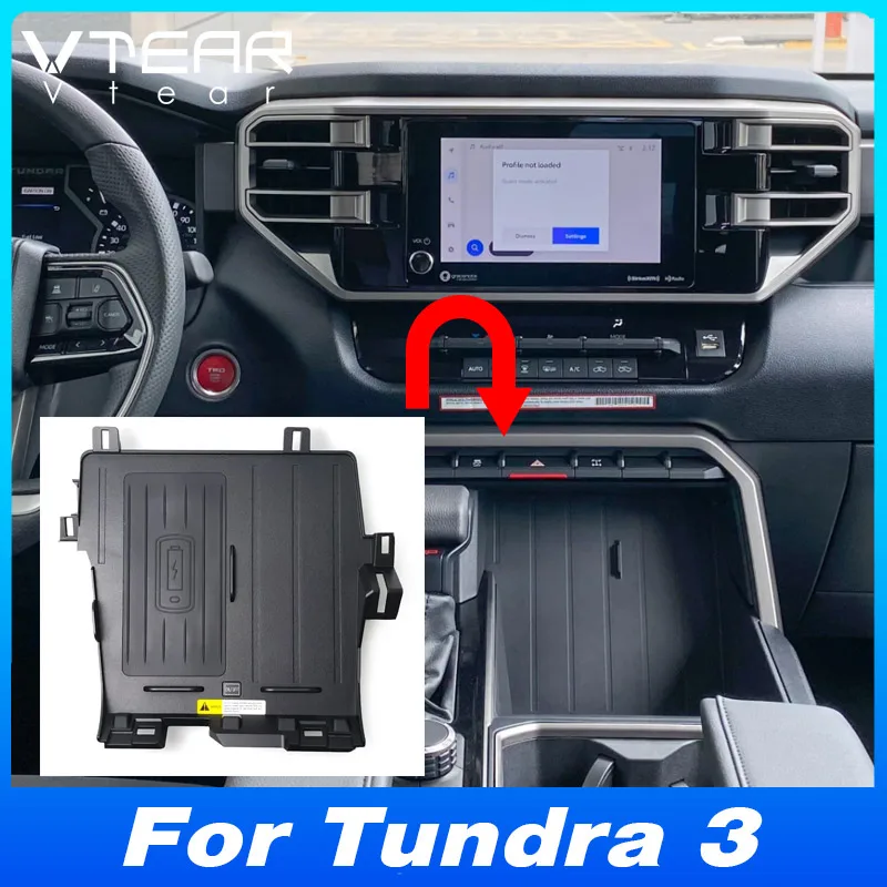 

For Toyota Tundra 3rd( 2022-2024) Wireless Car Charger - Fast Charging Mobile Phone Panel Adapter |Interior Modification Parts
