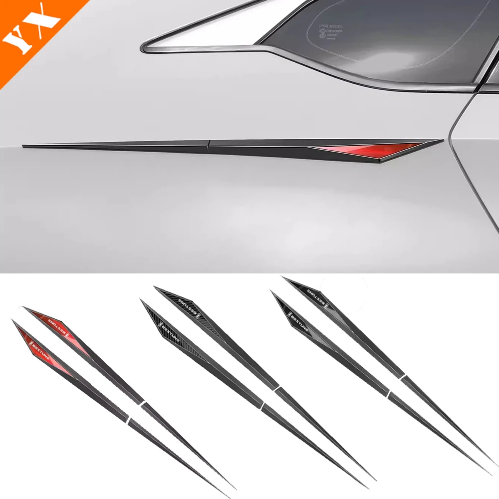 For Faw Bestune t99 Accessories 2023 2024 Car Fender Cover Car Windshield Spoiler Trim Exterior Moulding Carbon Look Garnish