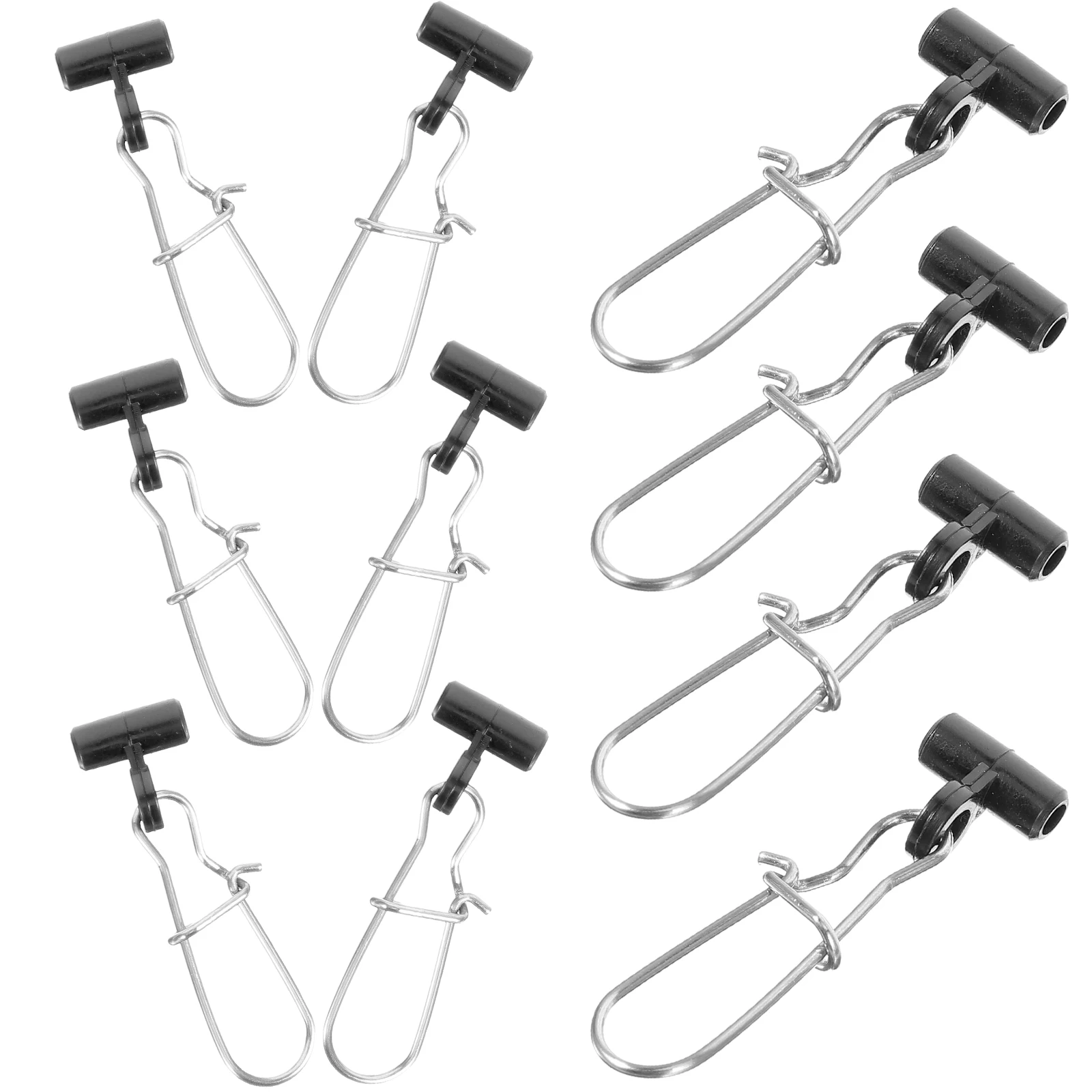 

20 Pcs Fishing Line Connector Durable Stainless Steel Clips Sinker Slides Catfishing Tackle Accessories Wear Resistant Practical