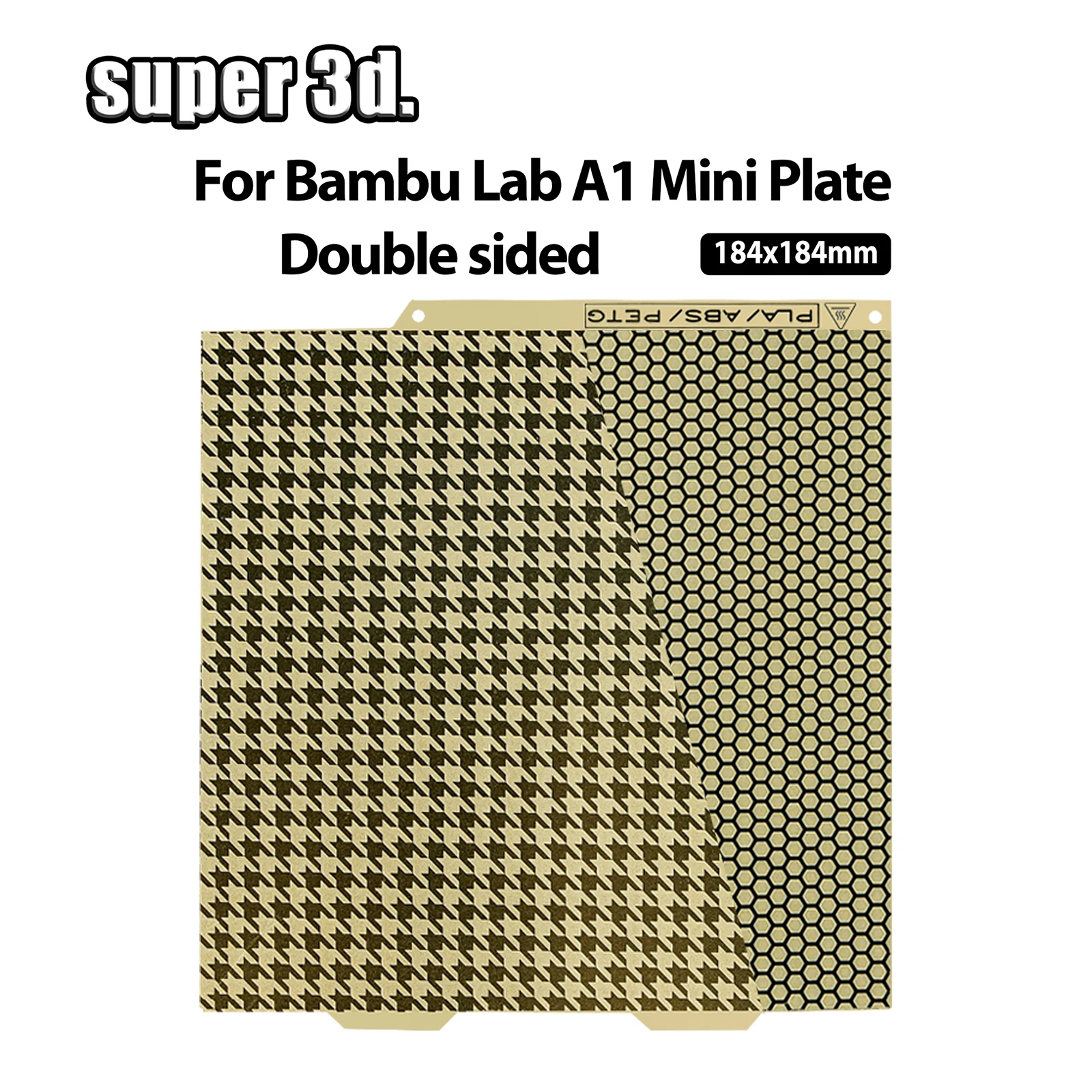 

Bambu Lab A1 Mini Build Plate двухсторонний H1H PEY PEO PET PEI Кровать Пружинный стальной лист Pei Sheet 184x184 для мини-кровати Bambulab A1
