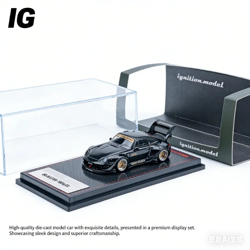 

IG 1:64 RWB 993 Osaka Black, литая модель из сплава, статическая модель для демонстрации, коллекционный предмет для взрослых, игрушка для мужчин.
