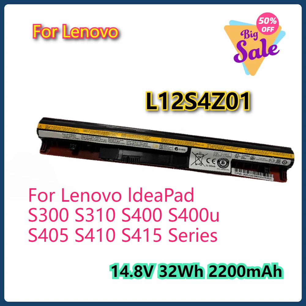 

L12S4Z01 Laptop Battery 32Wh for Lenovo IdeaPad S300 S310 S400 S400u S405 S410 S415 Series S310 Touch S400 Touch Series