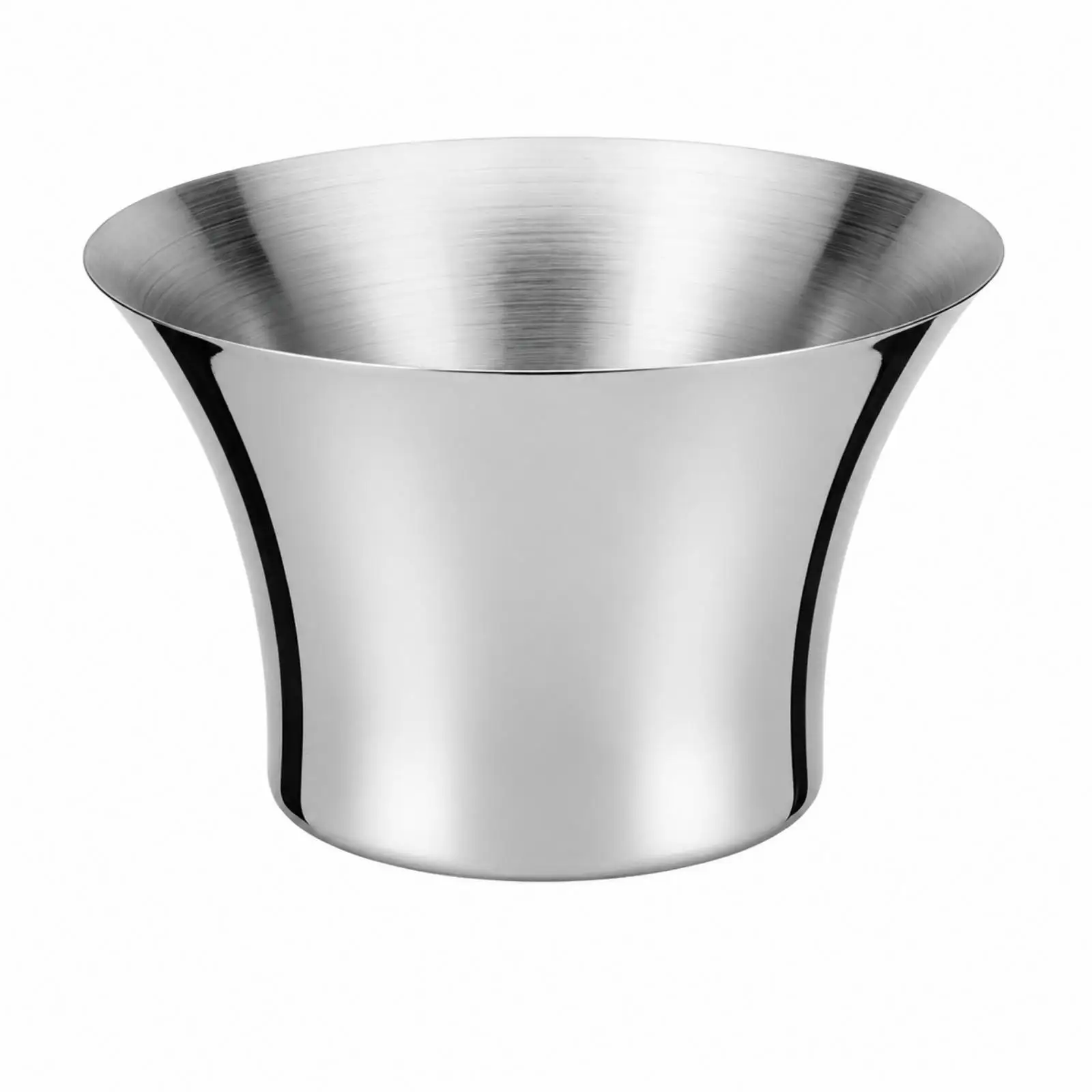 Polished Metal Champagne Ice Bucket Double Wall Insulated Wine Bottle Cooler for Entertaining Events