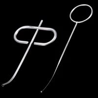 Soporte de jeringa de llenado de odontología recta/curva, transportador de polvo de hueso Dental MTA para relleno de implante óseo, recolector de implantes ósseos