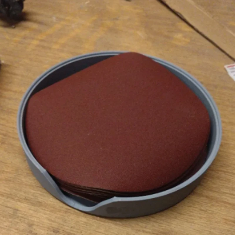 130mm Sandpaper Storage Tray, Grinding and Cutting Disc Storage Tray, Stackable Storage for Screws, Nuts, Hardware, and Small Tools, Storage Box for 3inch, 4inch, 5inch Cutting Discs