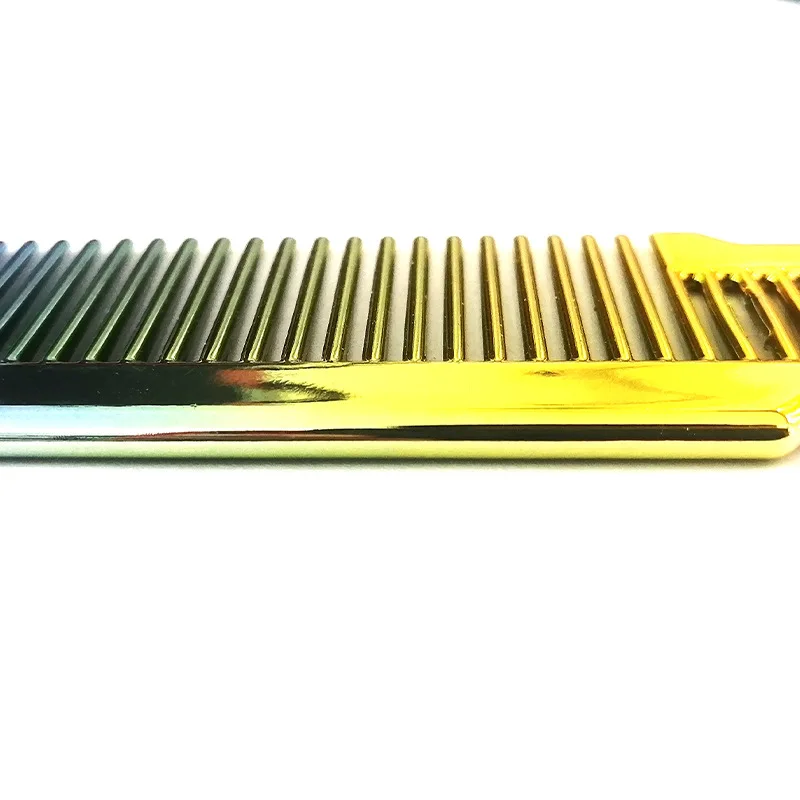 Electroplating Haircut Hairdressing Comb Colorful Rainbow Comb Portable Barber Hairdressing Tool Men Hair Salon Combs Brushes