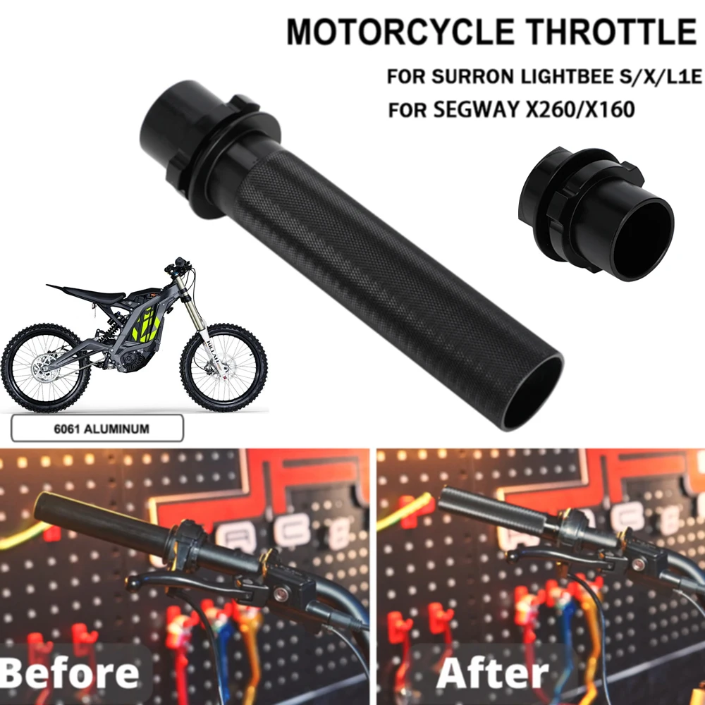 Para sur-ron Surron Sur Ron Segway X160 X260 Lightbee X S L1E mango de tubo de acelerador de motocicleta ajuste de acelerador de giro