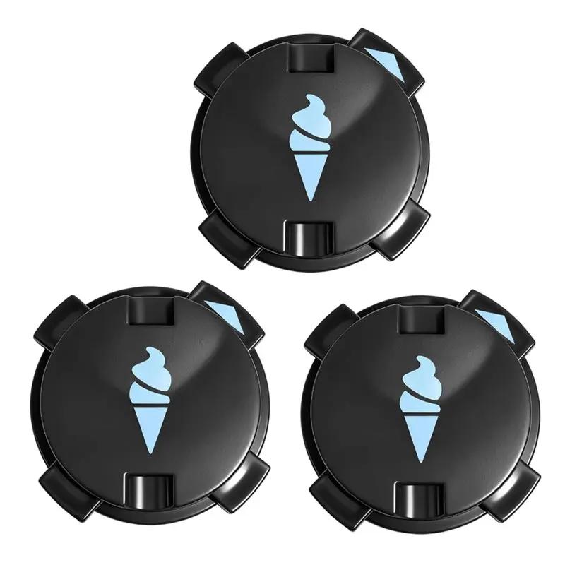 

【RAMADAN SALE】For Ninja NC701 Ice Cream Maker Dustproof Seal Lid- 3PCS Swirl Pint Container Accessories Rotary Lock Cover