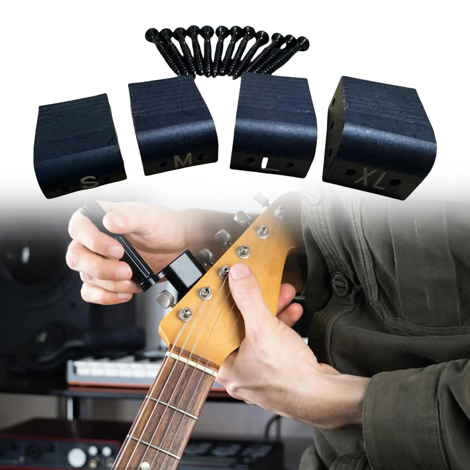 4 шт., плавающие детали моста тремоло, легкая сменная деталь музыкального инструмента с винтами, слайдер тремоло для электрогитары