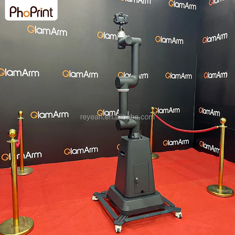 Phoprint Glambot bras robotique caméra cabine vidéo Glambot Photo stand Machine