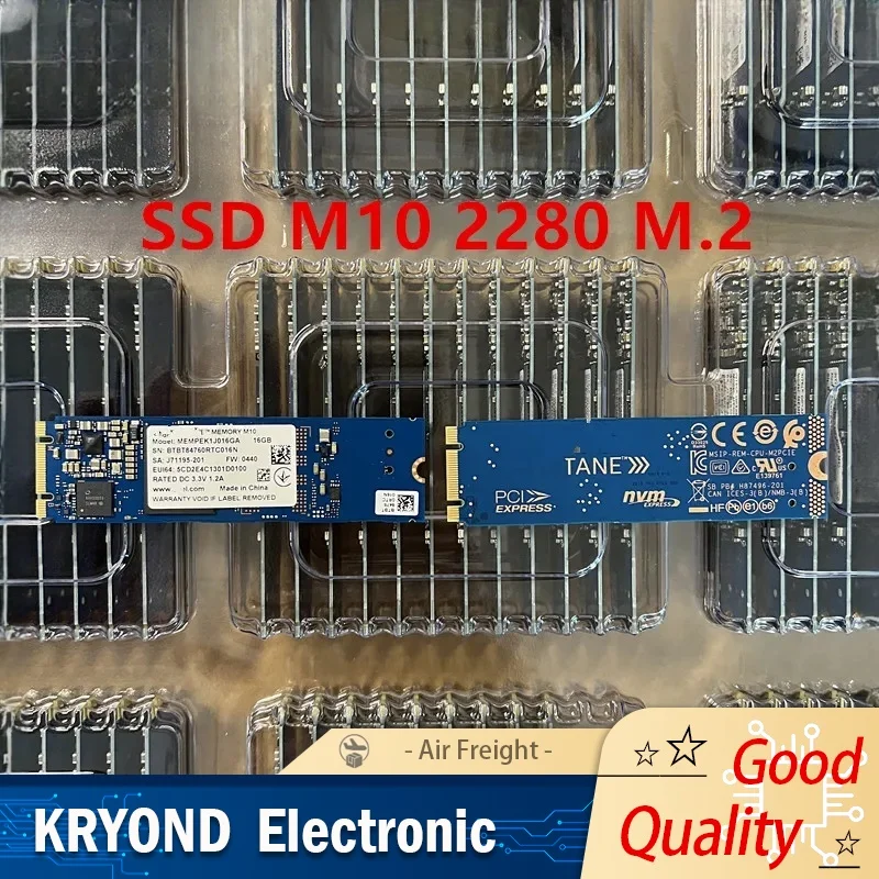 Intel Optane Memory M10 16 GB-64 GB NVMe PCIe 3.0 SSD Memory Acceleration Cache for Computer PC