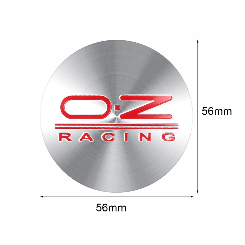 4pcs 56MM 3D Logo Emblem Metal Car Wheel Center Hub Cap Rim Refit Badge Cover Sticker per O.Z OZ RACING Auto Styling accessori