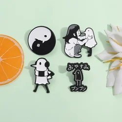 Cartoon Oyasumi Punpun Enamel Pin Anime Comic Character Brooch Lapel  Badge Jewelry Gifts Wholesale For Fans Friends Wholesale