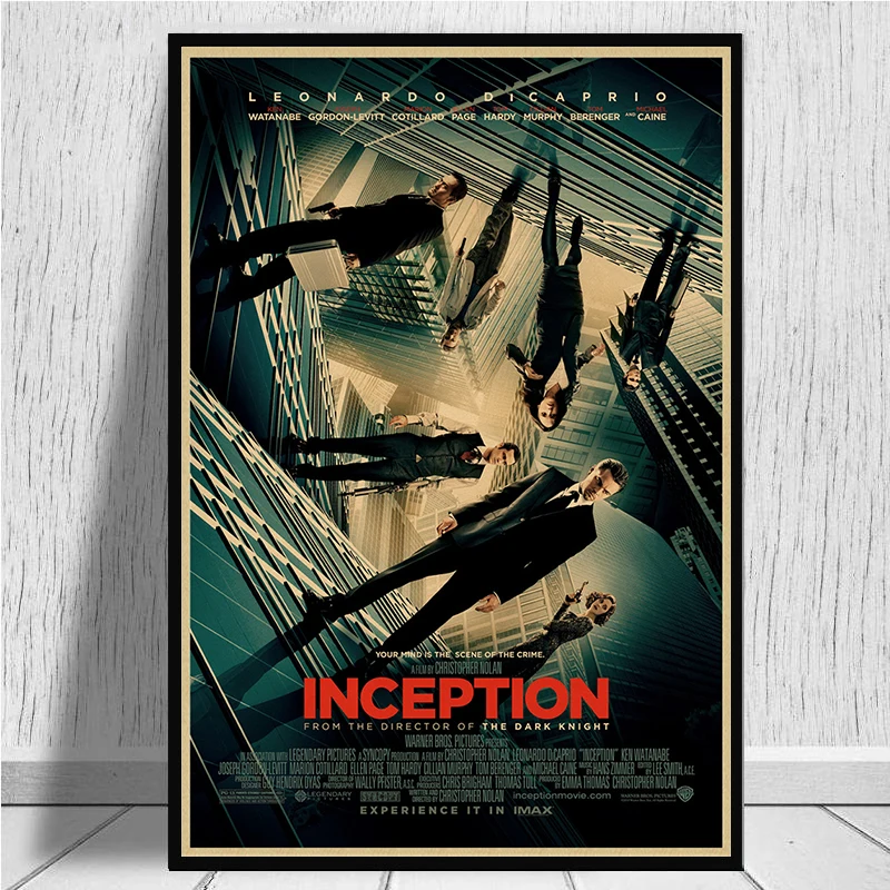 Several level dream inception science fiction movie classic vintage decorative Posters Kraft Home Decor gift