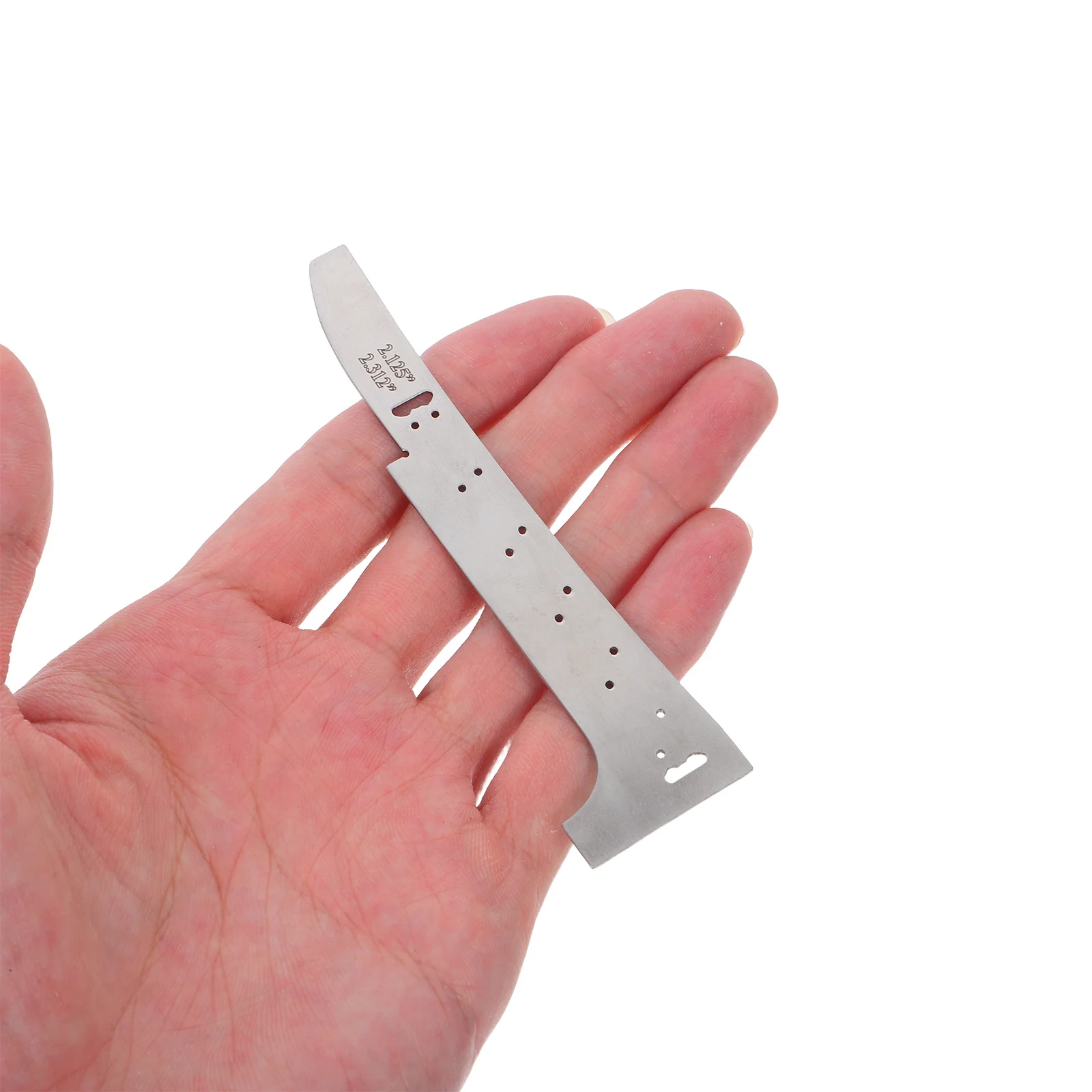 

Silver Metal Precision Guitar Bridge Ruler Luthier Measuring Tool Violin Guitar Bridge Alignment Gauge Violin Tool