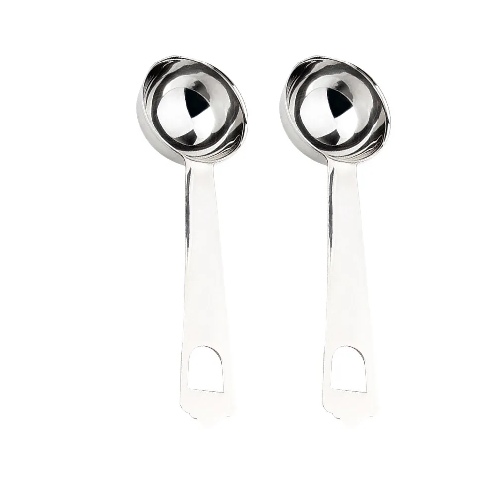 2Pcs Premium Stainless Steel Fruit Scoop 20Ml Food Safe Rust Proof Scooper for Fruit Salad Garnish Healthy Snacks Coffee Measure