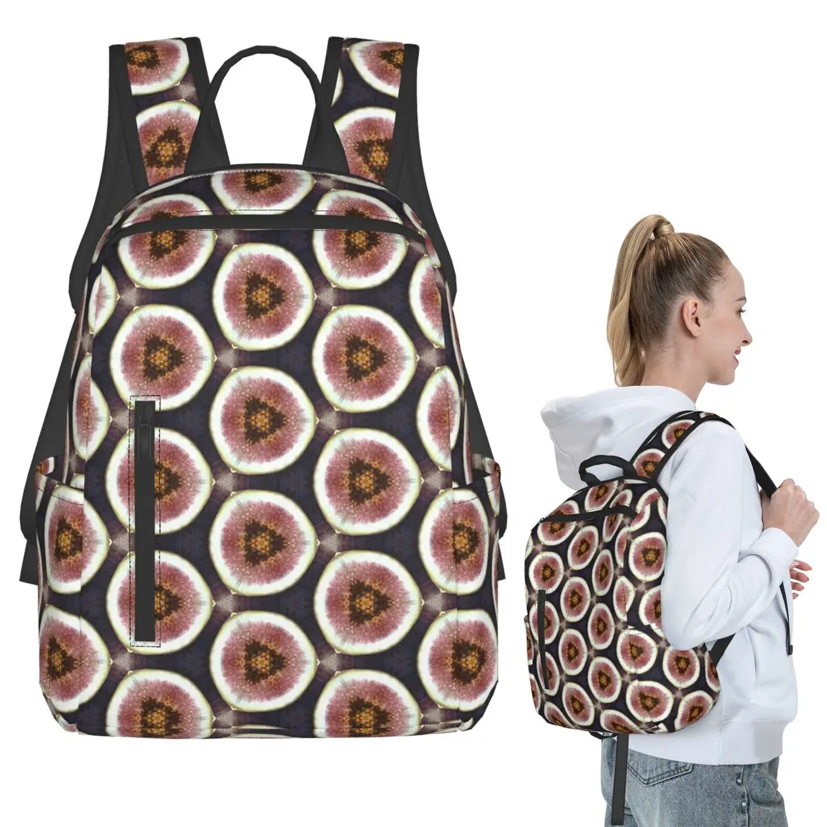 

Fig Geometric Pattern Backpack Student BookBag Children School Bag Laptop Shoulder Bags Boys Girls
