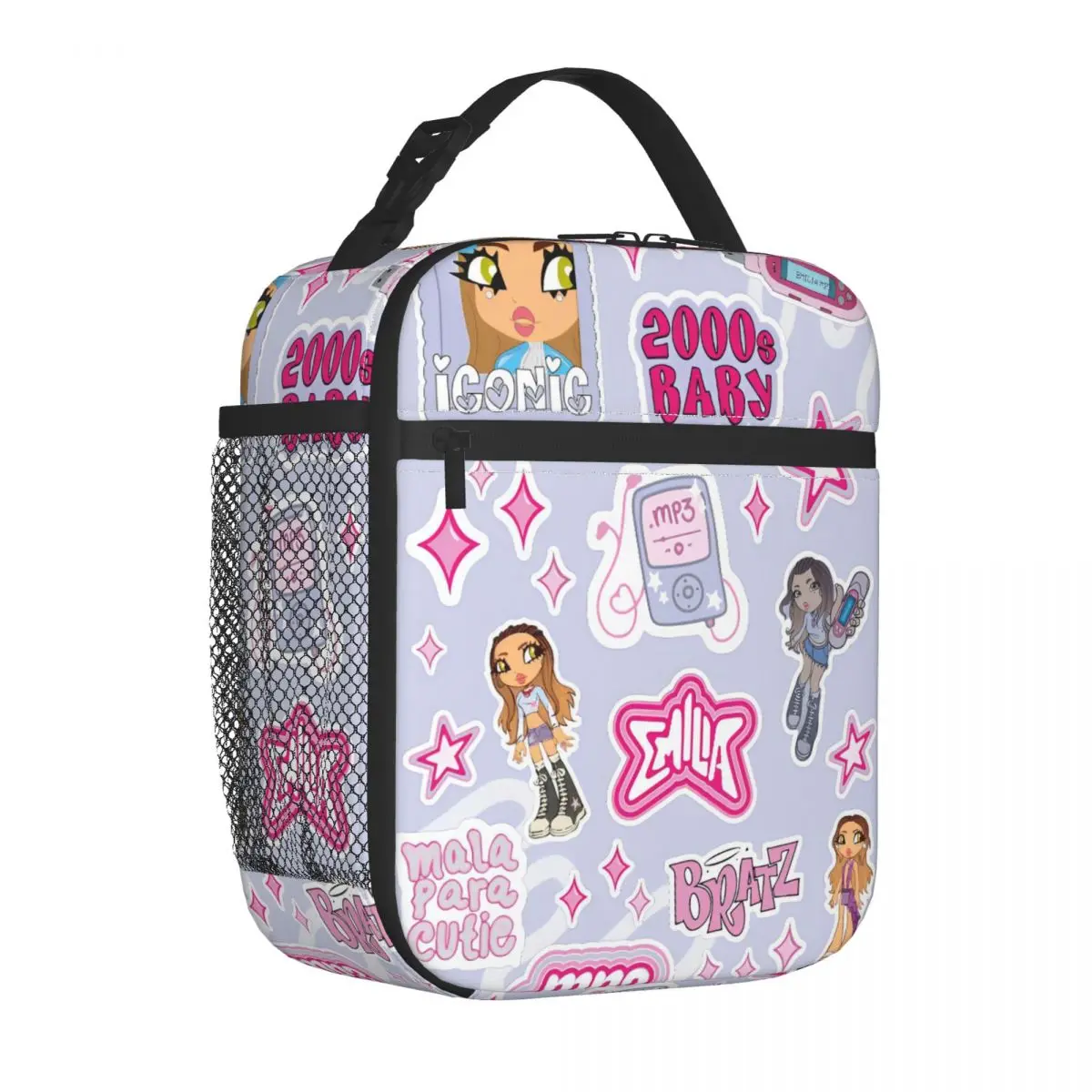 إميليا Mernes MP3 معزول حقيبة الغداء المحمولة حاوية الغداء حقيبة للحفاظ على البرودة حمل علب الاغذية الشاطئ في الهواء الطلق الرجال النساء