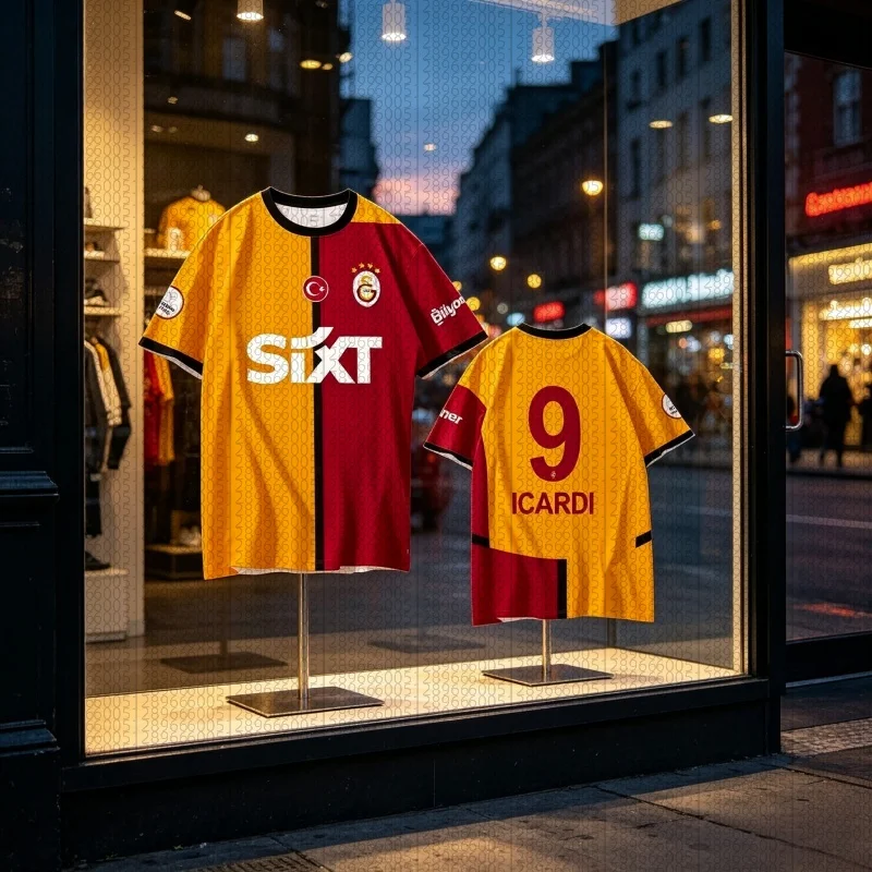 2026 Galatasaray Team Uniform Osmeen Football Shirt Quick Drying T-shirt Breathable Family Outdoor Sport Tops Parent-child