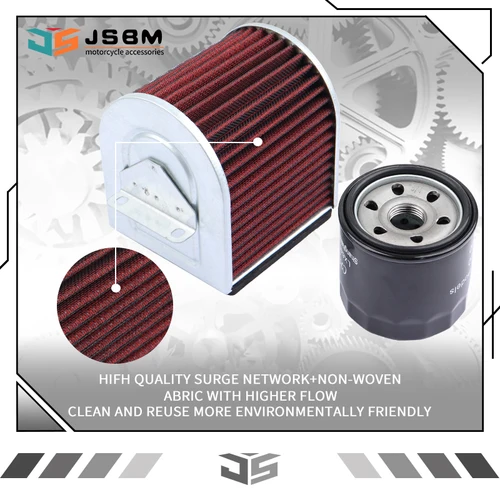 Imagen 1 del producto Accesorios para motocicletas JSBM, filtros de aire de alto flujo, filtros de aceite para Loncin VOGE 500DS 500R 500AC LX500-A 500 DS R AC, elemento limpiador de admisión de motor.