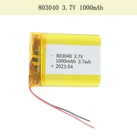 3.7V 1000mAh 803040 Rechargeable Lithium Polymer Battery for Camera GPS navigator MP5 Bluetooth Headset