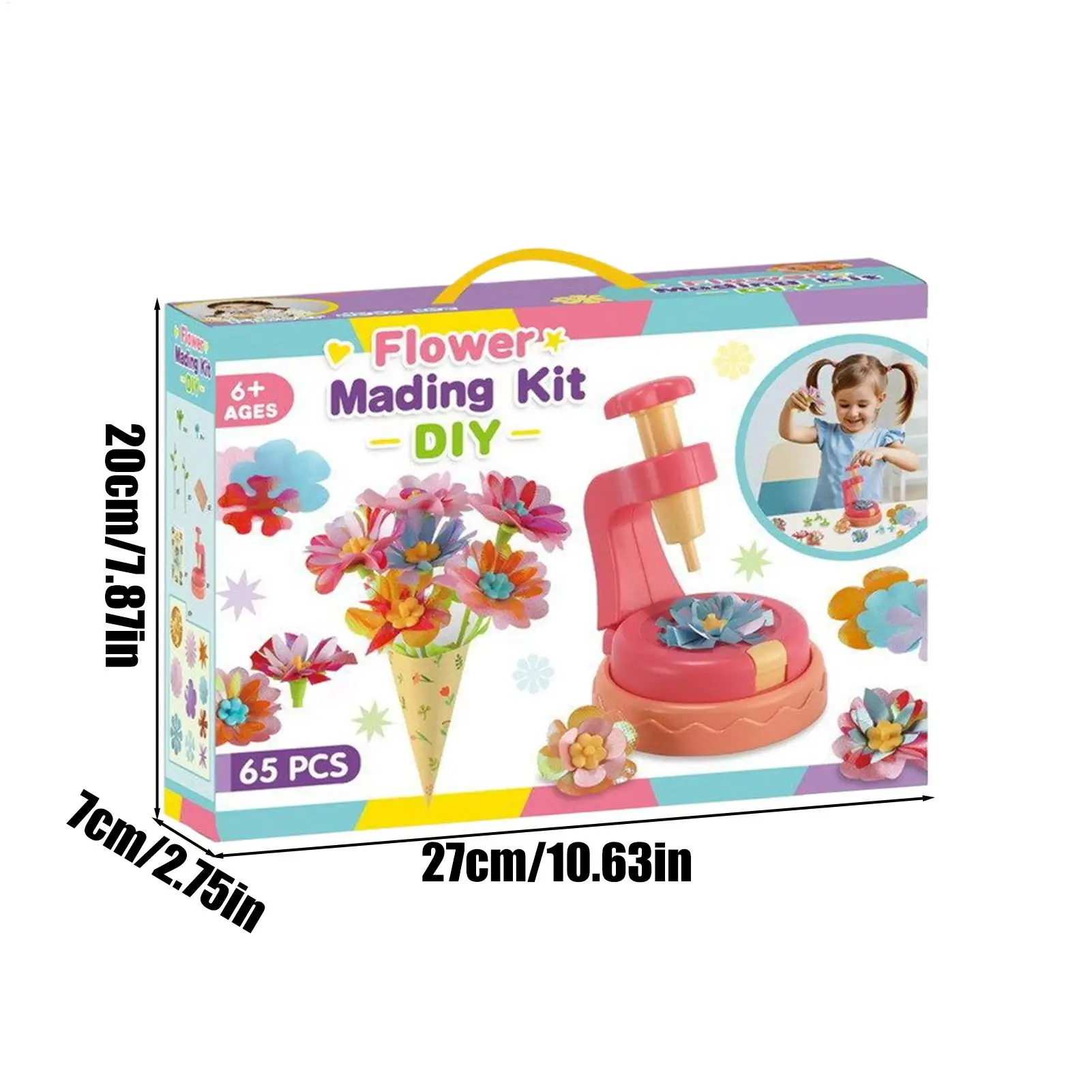 Blumenherstellungsset, pädagogisches Blumenstrauß-Herstellungsset, pädagogische Blumenhersteller-Aktivität für 6 Jahre Jungen und Mädchen, Frühling, Ostern