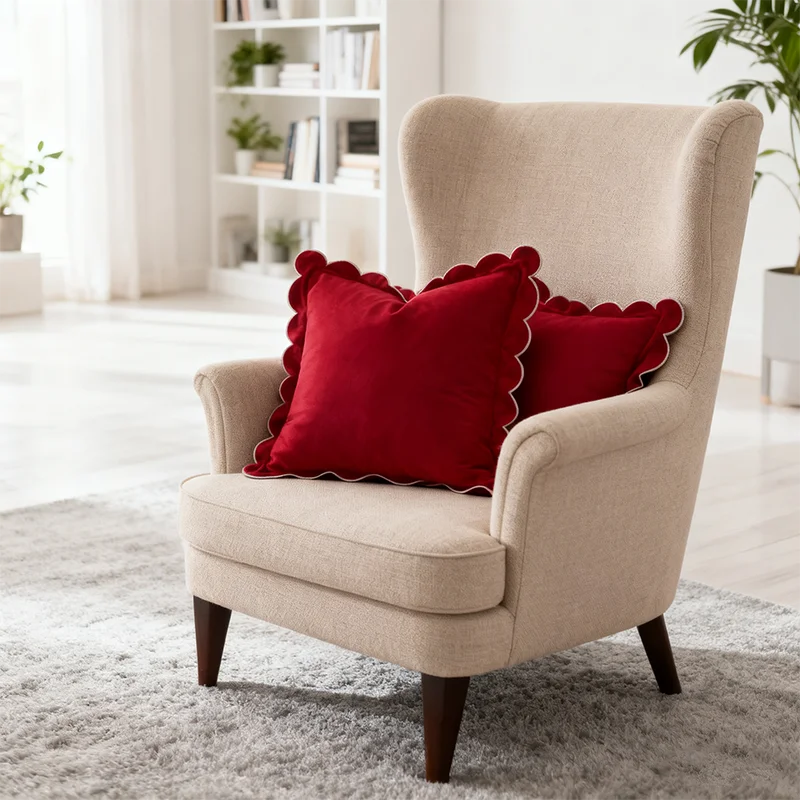 30x50cm Ruffles Pillowcase Velvet Pillow Cover Solid Color 45x45cm Pillow Case For Living Room Sofa 10 Colors Cushion Cover