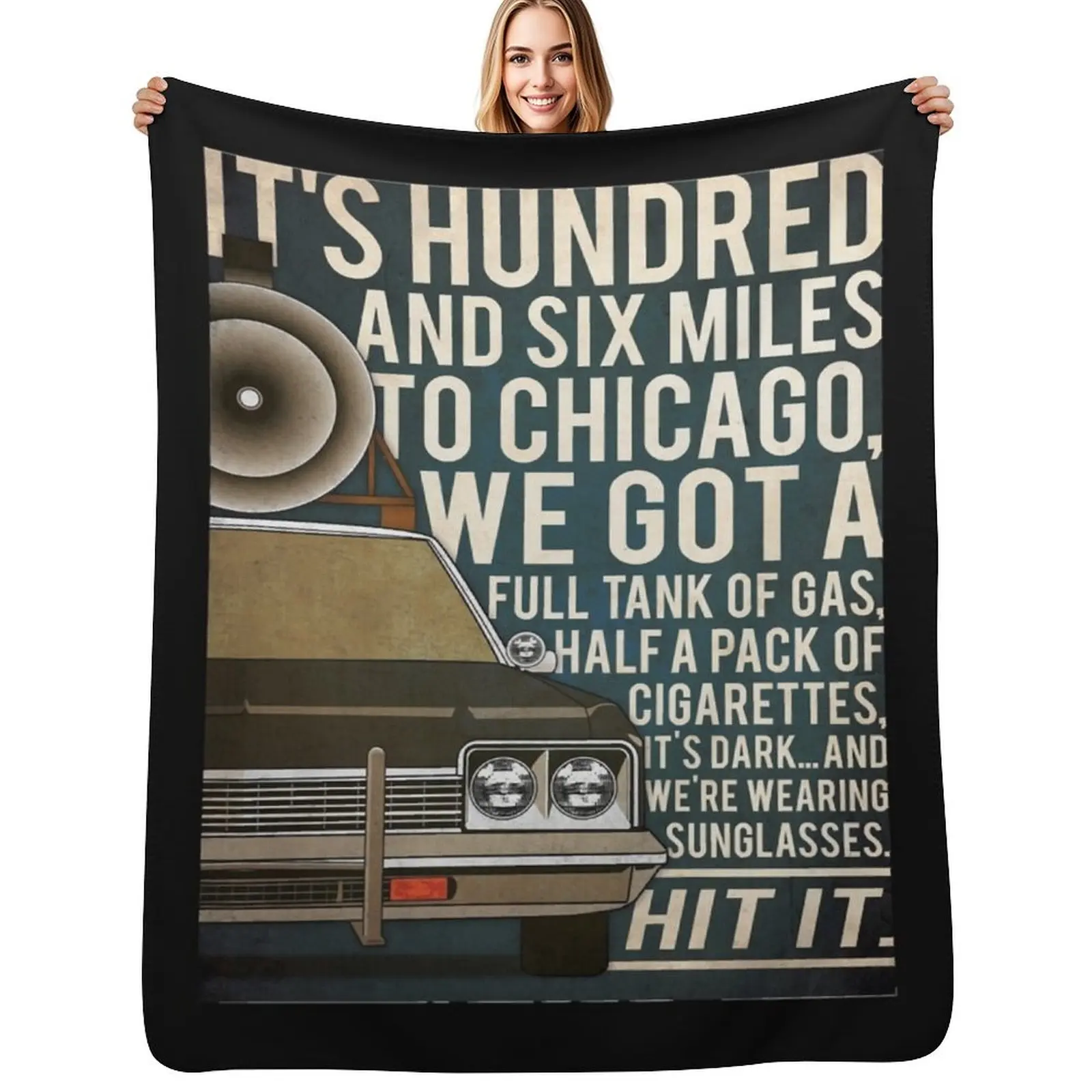 

Blues Brothers Classic Throw Blanket Multi Purpose Soft Warm Blanket for Home Travel