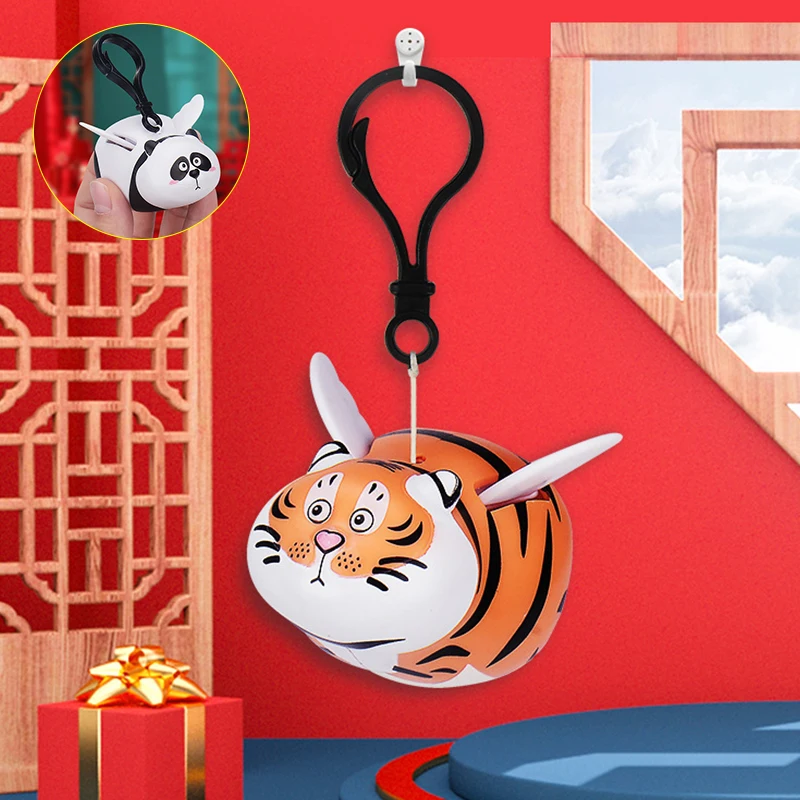 Panda Fat Tiger Panghu More Wings Keychain Will Fly Wings Studio Jewelry Tiger Flying Tiger Keychain