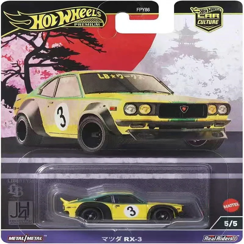 HOT WHEELS 1:64 History of Japan mazda RX3 Collection die cast alloy car model decoration gift