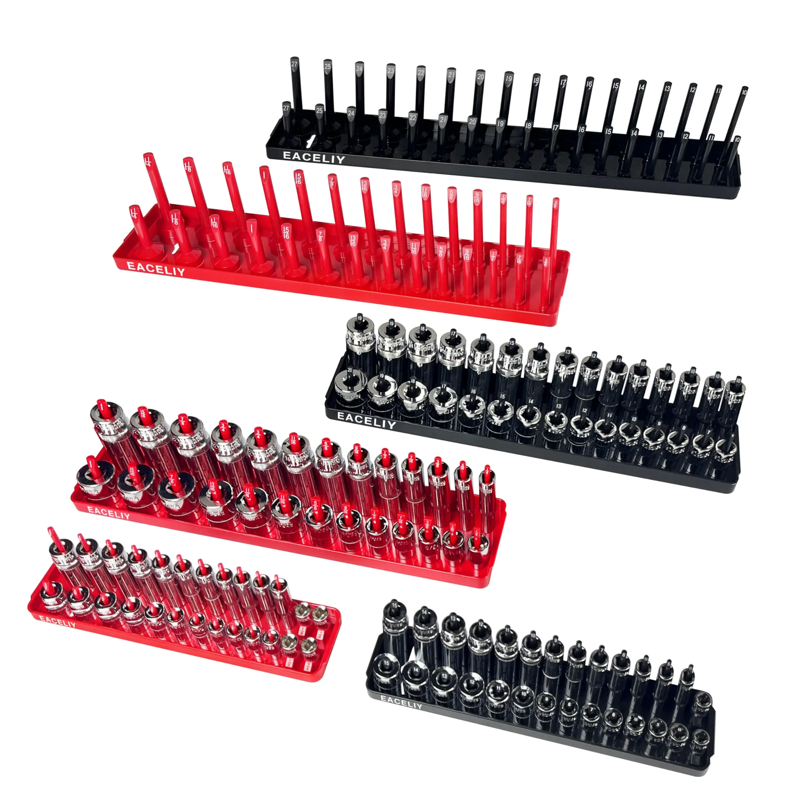 6PCS/3PCS Socket Organizer Tray Set,1/2