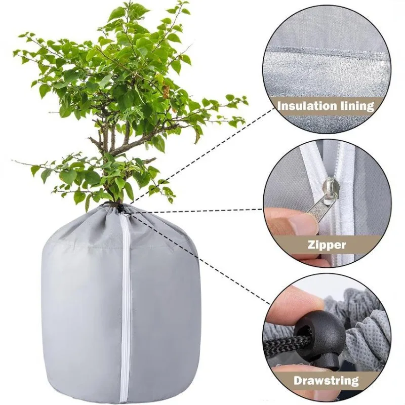

Oxford Cloth Breathable Absorbent Plant Cover for Garden Plants Fruit Trees and Pots-Cold Frost Protection Durable Eco-Friendly