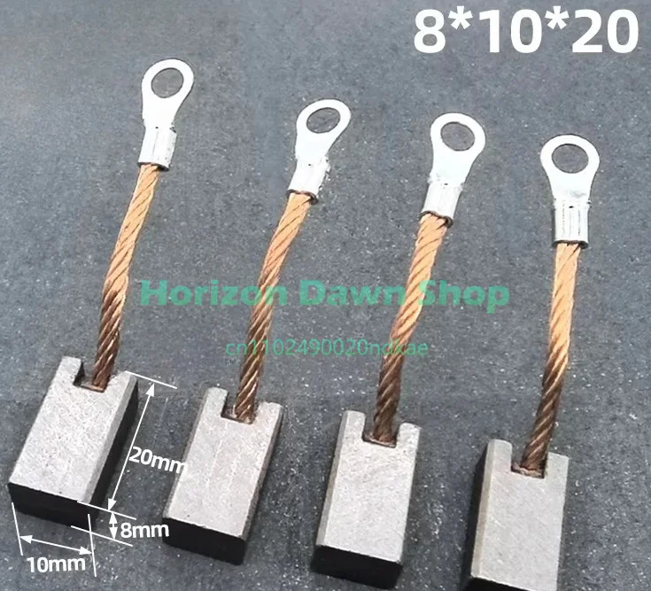 20Pcs 8x10x20mm Carbon Brush | Universal Replacement Part for Electric Motor Power Tool