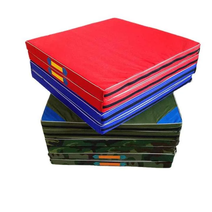 Tri-Fold PVC Nap Mat, 5 cm EPE Core + 610 Gsm Waterproof Cover, 2/3-Panel Fold with Handles for Office/Home/Lunch-Break