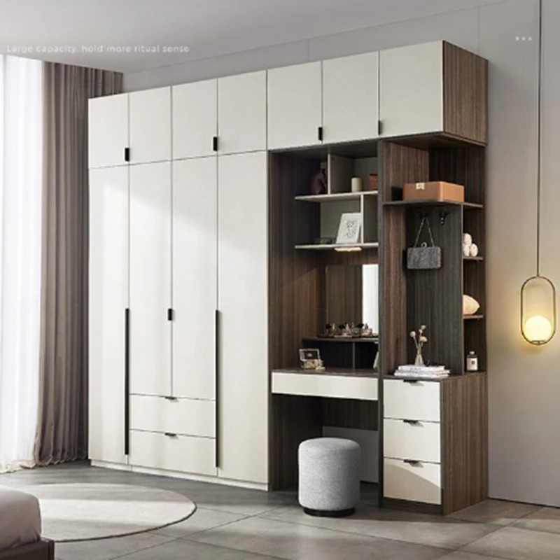 Aesthetic Cheap Closet Wooden Modern Design Luxury Chinese Creative Vintage Wardrobe Professional Guarda Roupa Hotel Furniture