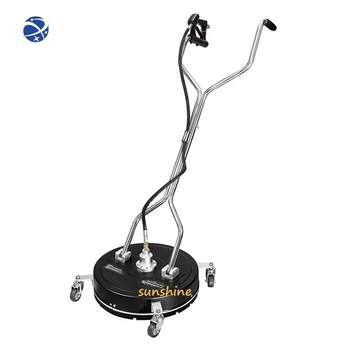 20 inch Flat Surface Cleaner for Pressure Washer 4000psi Pressure with 3/8 Quick Connector Stainless Steel  Rotary  Washer