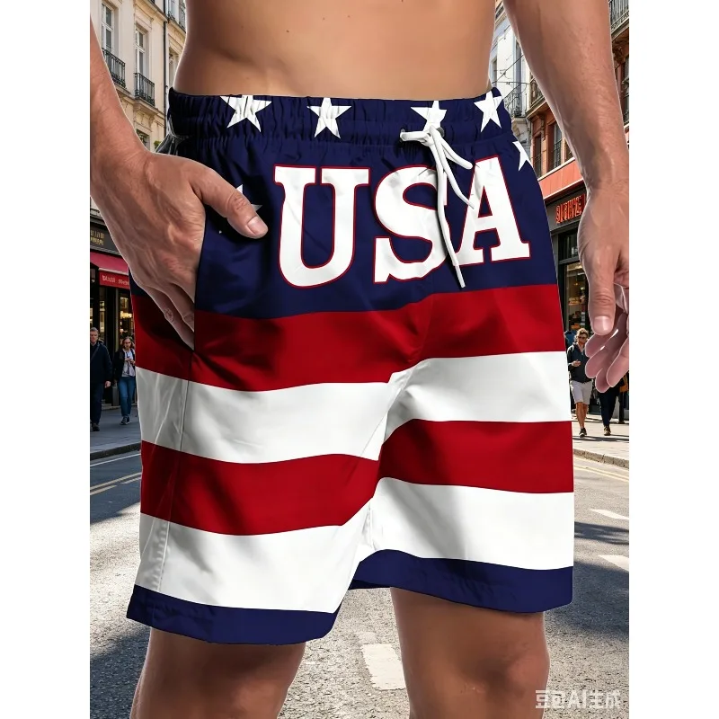2026 Summer Men's Short Pants - 3D Printed Design Breathable Lightweight Stylish and Fashionable Outdoor Men's Pants