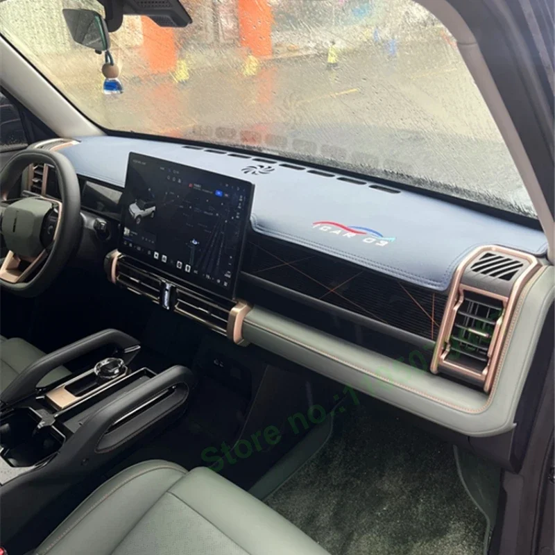 

Anti-slip Suede Leather Darsboard Mat For Chery Fulwin X3/X3PLUS/X3L Sun Protection Heat Insulation Car Interior Decoration Sun